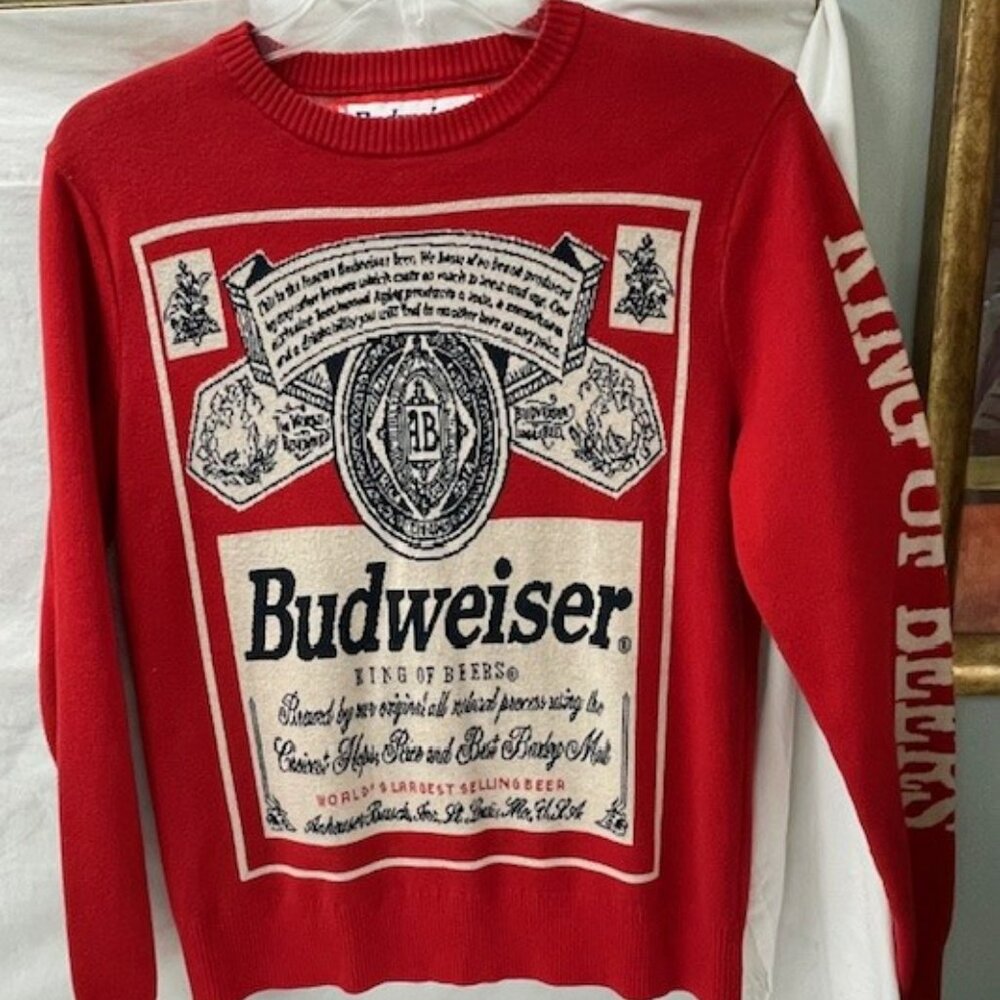Vintage Budweiser King of Beers Sweater Men's Size MD